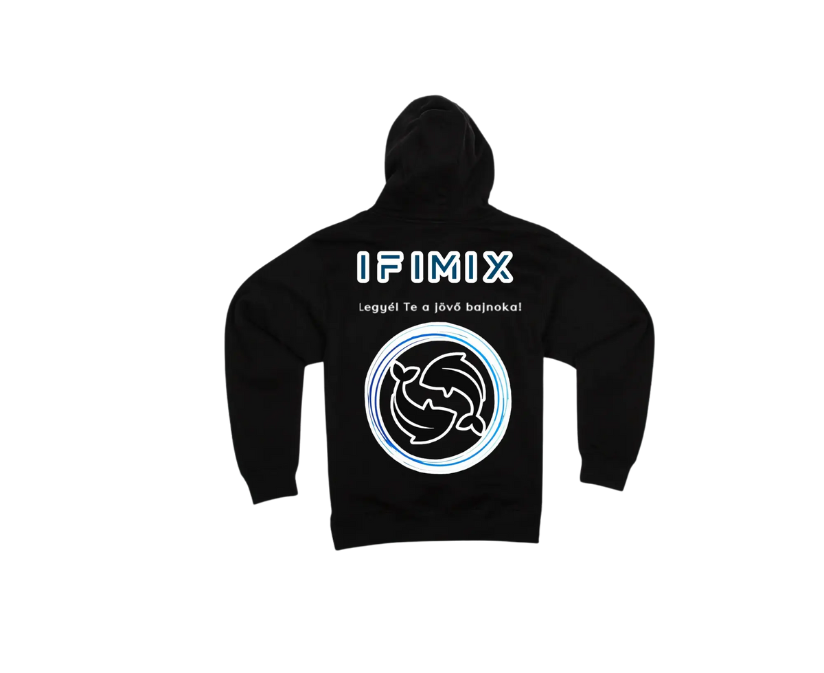 IFIMIX Team Fekete Pulóver Háta