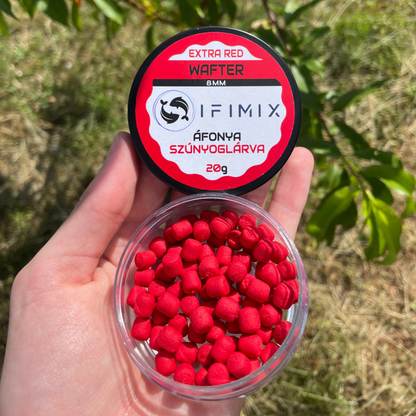 IFIMIX Áfonya-Szúnyoglárva EXTRA Red Wafters 8mm – piros wafters csali pontyozáshoz